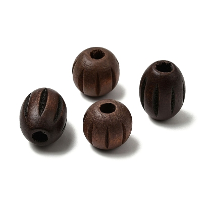 Древесина европейского бисера, бусины с большим отверстием, окрашенные