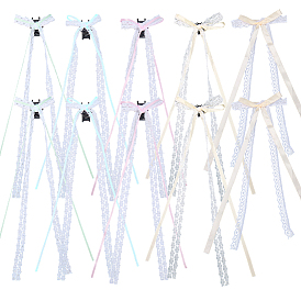 10 шт. 5 цвета полиэфирной смолы заколки для волос в виде банта, аксессуары для волос для женщин и девочек