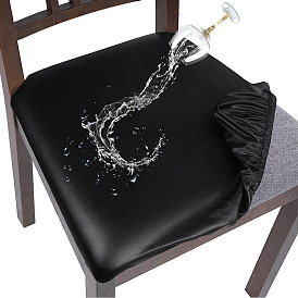 4Чехол для стула из искусственной кожи, водонепроницаемый чехол для табурета