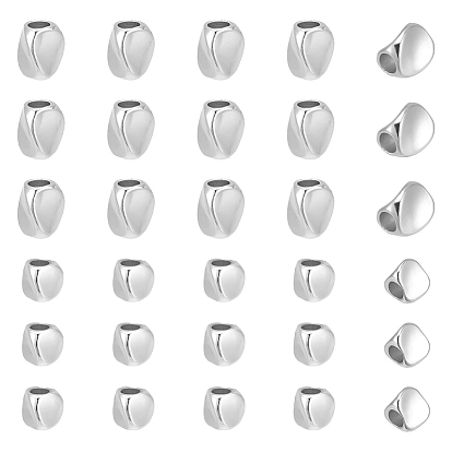 40шт 2 стили латунная бусина, твист шарик