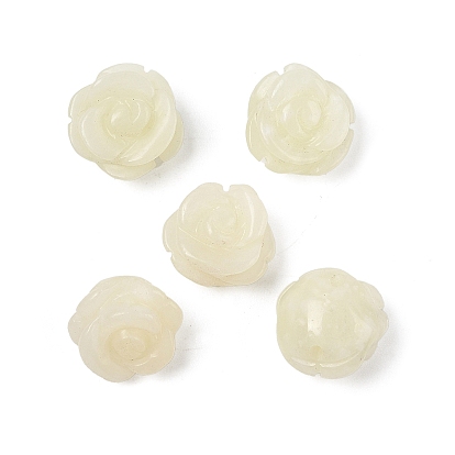 Натуральный новый нефрит бисер, роза