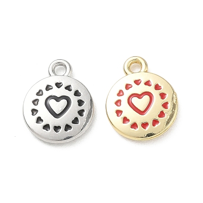 Подвески из эмали и сплава, сердце прелести, долговечный