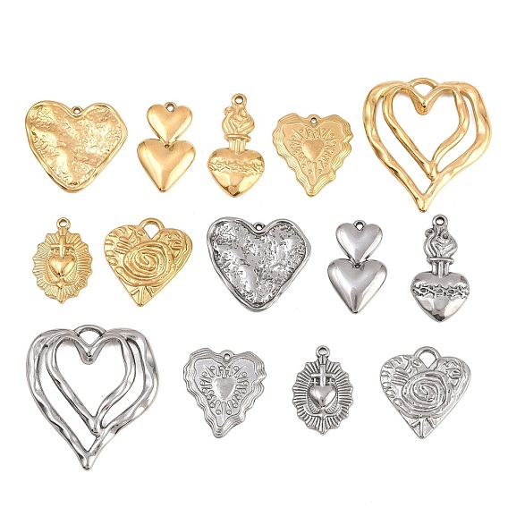 304 подвески из нержавеющей стали, шарма сердца