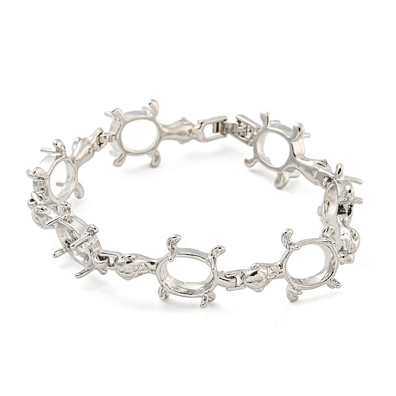 Изготовление браслета из латунной цепочки с черепашьим звеном с подносом