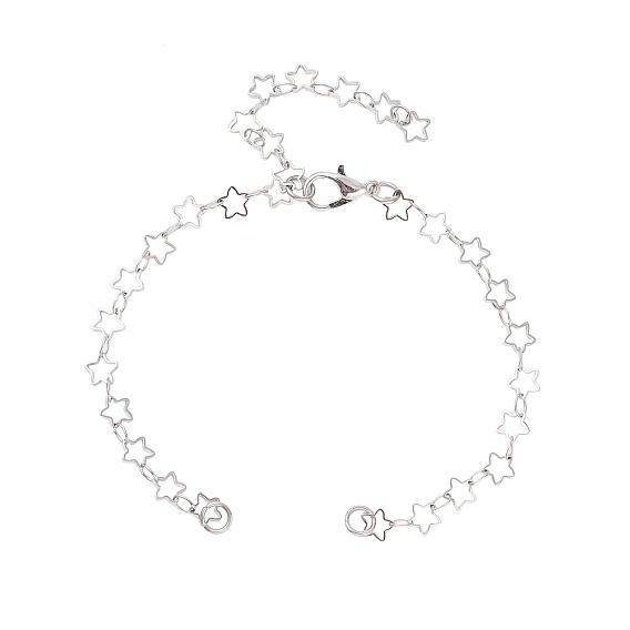 Изготовление латунного браслета-цепочки со звездой, Сплав с застежками когтя омара