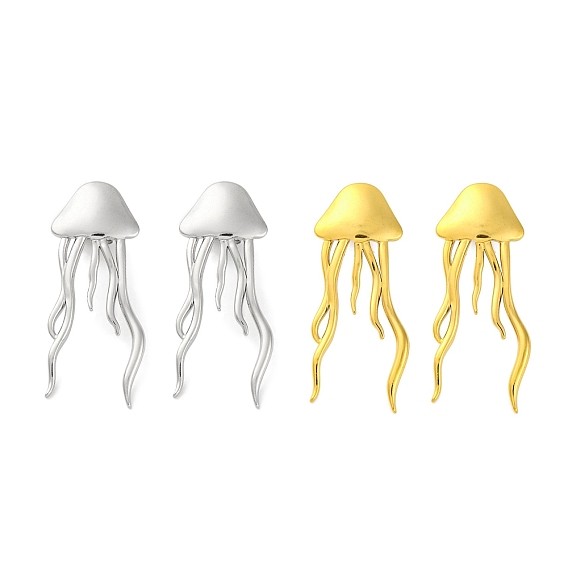 304 серьги-гвоздики в форме медузы из нержавеющей стали