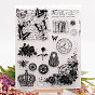 Clear Silicone Stamps, for DIY Scrapbooking, Photo Album Decorative, Cards Making, Stamp Sheets, Flower & Butterfly & Crown Pattern