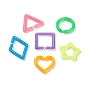 Acrylic Linking Rings, Quick Link Connector, Mixed Shapes, Triangle/Rhombus/Star
