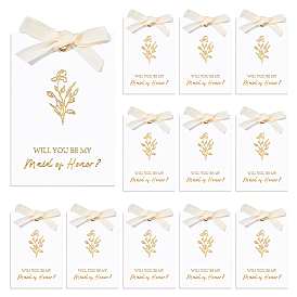 Картонная этикетка, прямоугольные, с полиэстеровым кружевом