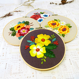 Embroidery material package diy Suzhou embroidery semi-finished products to make cross-stitch fabric decorative hanging pictures
