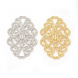 Латунь филигрань столяры ссылки, стойки покрытие, цветок