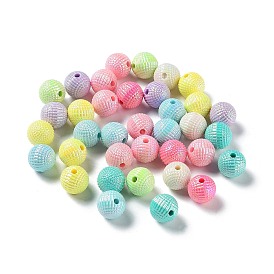 Opaque Acrylic Beads, Round