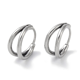 316 Surgical Stainless Steel Hoop Earrings, Ring