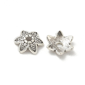 Tibetan Style Alloy Beads, Cadmium Free & Lead Free, Flower