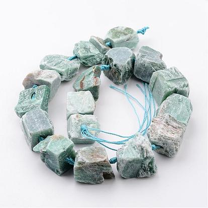Natural Amazonite Beads Strands, Nuggets