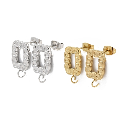 304 Выводы серьги из нержавеющей стали шпилька, прямоугольные