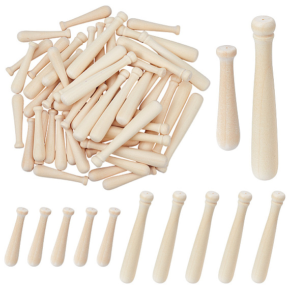 60шт. 2 стили спортивных деревянных бейсбольных бит для демонстрации и украшения, для украшения рабочего стола домашнего офиса