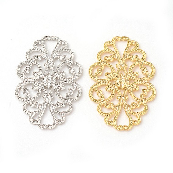 Латунь филигрань столяры ссылки, стойки покрытие, цветок