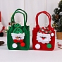 Корзины для конфет из ткани, Рождественские сумки с Санта-Клаусом/Снеговиком и конфетами