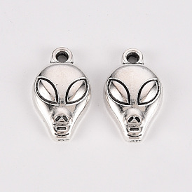 Tibetan Style Alloy Pendants, Lead Free & Cadmium Free, Saucer Man
