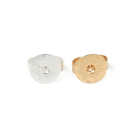 Латунные гайки для сережек, без свинца и без кадмия, плоско-круглые