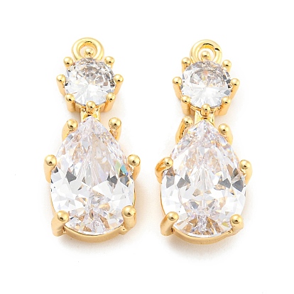 Латунь со стеклянными подвесками, слезинки