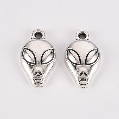 Tibetan Style Alloy Pendants, Lead Free & Cadmium Free, Saucer Man