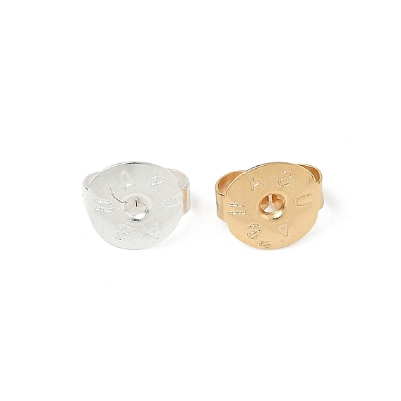 Латунные гайки для сережек, без свинца и без кадмия, плоско-круглые