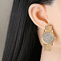 Minimalist and Elegant Design - 55059 Creative Watch, Ear Studs for Women.