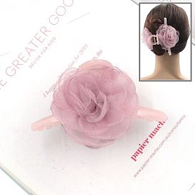 1200Pcs Double Sided Lace Flower Plastic Claw Hair Clips for Girls Women