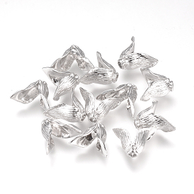 Brass Caps, 2-Petal, Nickel Free