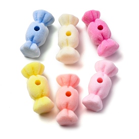 Бусины из флокированной смолы, конфеты