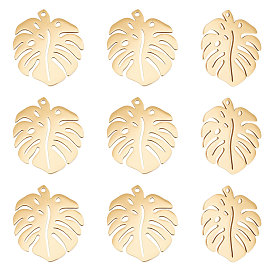 201 подвески из нержавеющей стали, подвески из тропических листьев, лист монстры