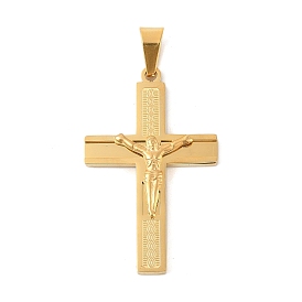 304 подвески из нержавеющей стали, ионное покрытие (ip), подвеска в виде креста-распятия