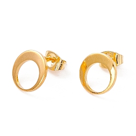 201 Выводы серьги из нержавеющей стали шпилька, с ушными гайками и 304 штифтами из нержавеющей стали, Twist пончик