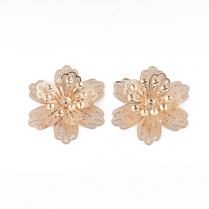 Латунные кабошоны, цветок