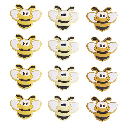12шт 3 цвета пчелы силиконовые фокусные бусины