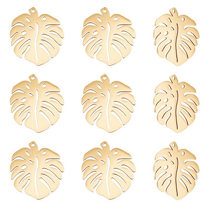 201 подвески из нержавеющей стали, подвески из тропических листьев, лист монстры