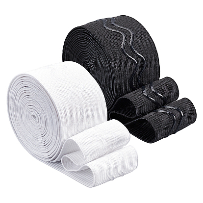 6 ярды 2 цвета плоская нескользящая полиэстеровая эластичная лента, с эпоксидной смолой