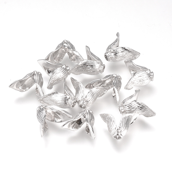 Brass Caps, 2-Petal, Nickel Free