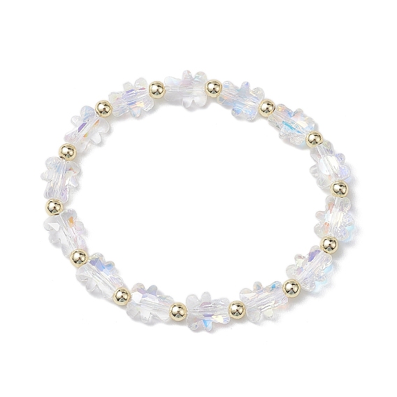 Glass Bear Beaded Stretch Bracelets for Women