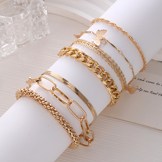 Набор браслетов из сплава для женщин