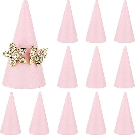 Держатель конусного кольца из цельного дерева, для отображения кольца