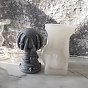 Halloween Theme DIY Candle Silicone Molds, Resin Casting Molds, For UV Resin, Epoxy Resin Jewelry Making, Hand with Round & Skull