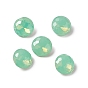 Opal Style Eletroplate K9 Glass Rhinestone Cabochons, Pointed Back & Back Plated, Faceted, Diamond