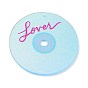 Valentine's Day Acrylic Pendants, Lover Disc Charm
