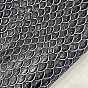 Embossed Fish Scales Pattern Imitation Leather Fabric, for DIY Leather Crafts, Bags Making Accessories
