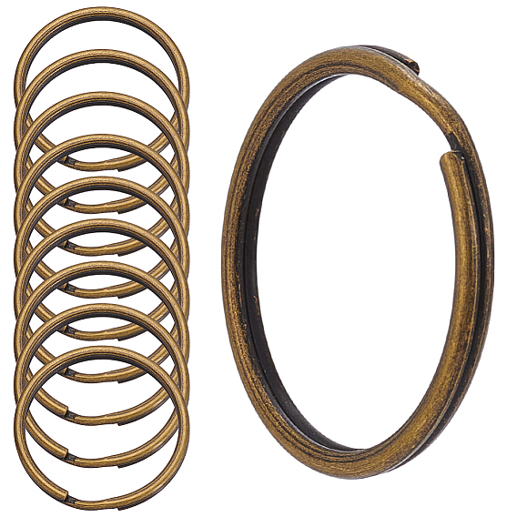 50pcs fermoirs porte-clés en fer, porte-clés