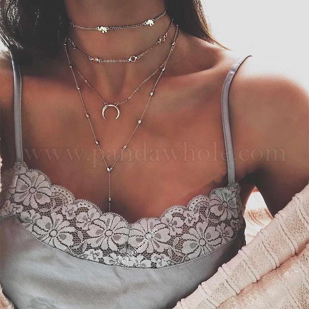 Boho on sale moon necklace