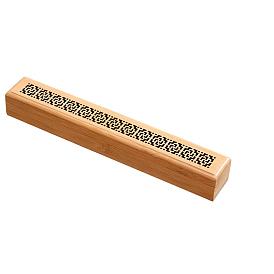 Boîtes de rangement creuses en bambou, conteneurs de stockage pour cosmétiques et bougies, rectangle